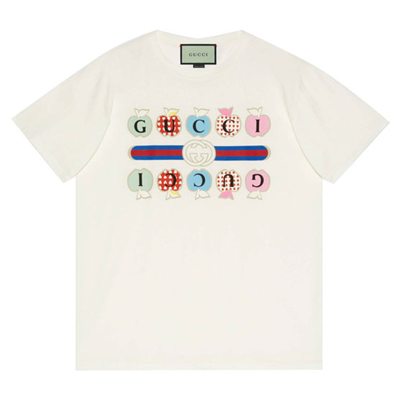 GUCCI Kaos Logo Seri Huruf, Unisex, COD '"    '"  G-32
