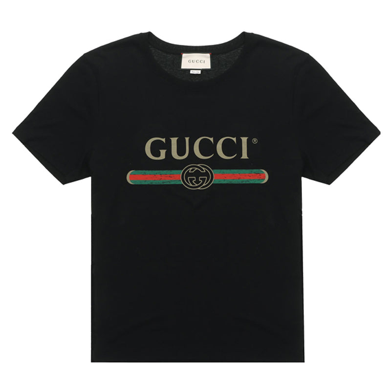 GUCCI Kaos Logo Seri Huruf, Unisex, COD '"    '"  G-12