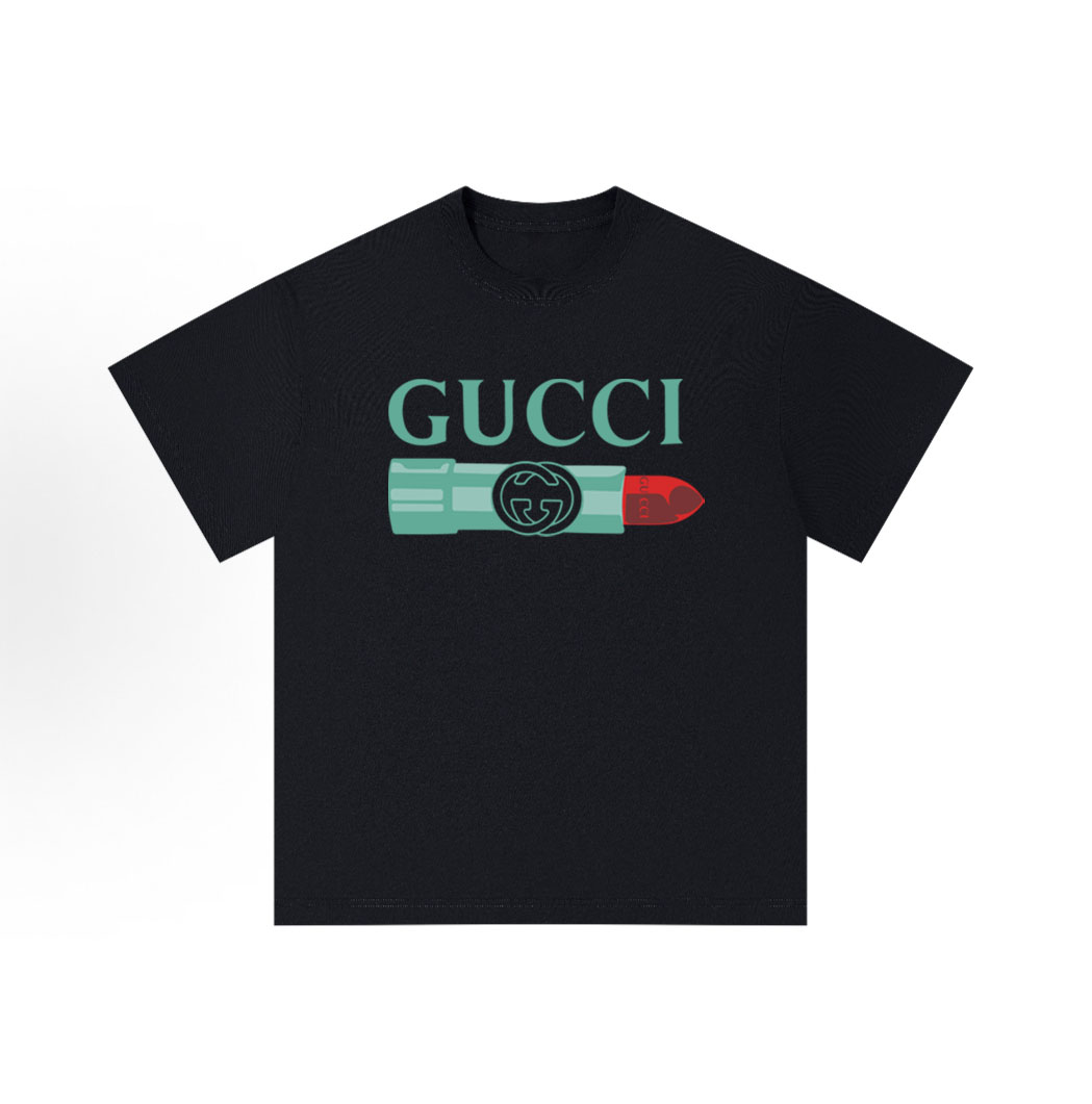 GUCCI Kaos Logo Seri Huruf, Unisex, COD '"    '"  G-01