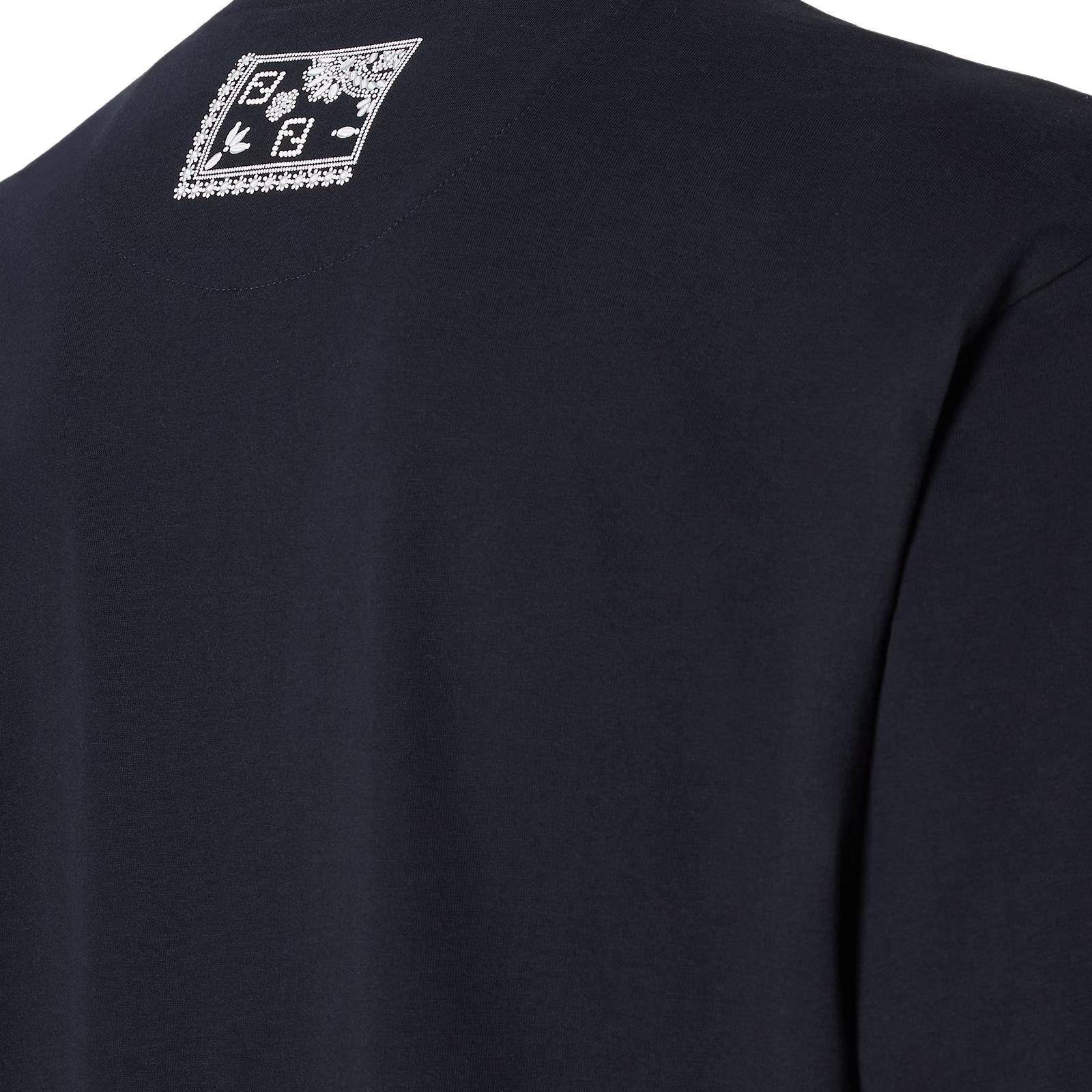 Kaos Pendek FENDI dengan Motif Gambar/Cetak, Cocok untuk Pria dan WanitaF-49