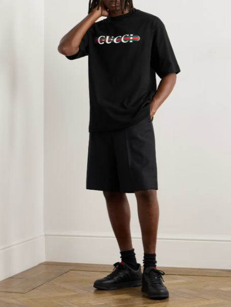 GUCCI Kaos Logo Seri Huruf, Unisex, COD '"    '"  G-04