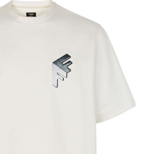 Kaos Pendek FENDI dengan Motif Gambar/Cetak, Cocok untuk Pria dan WanitaF-15