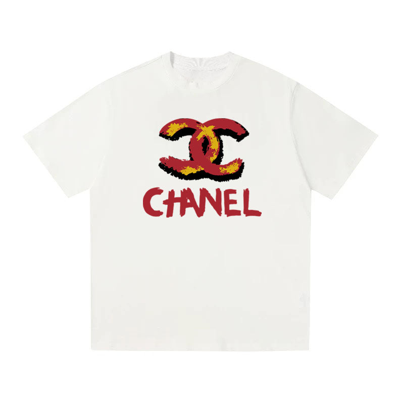 CHANEL Kaos Logo Seri Huruf, Unisex '"COD '"  CH-200