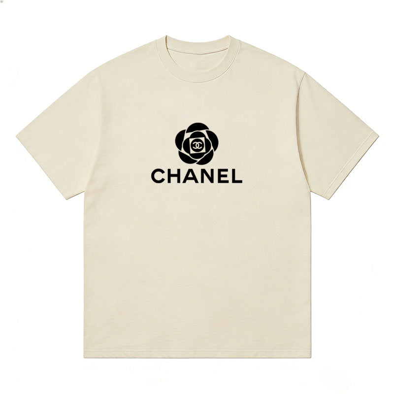 CHANEL Kaos Logo Seri Huruf, Unisex '"COD '"  CH-202