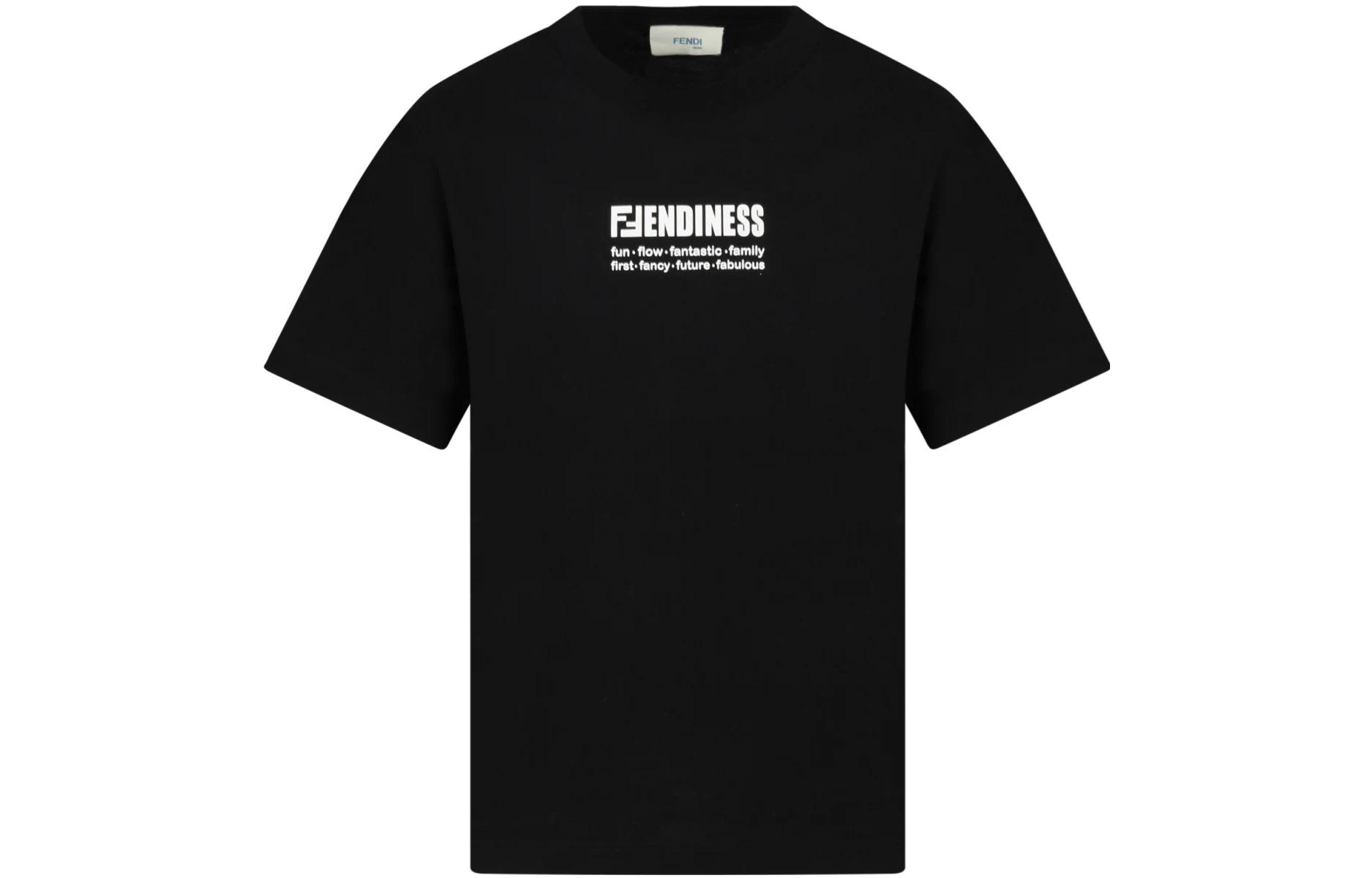 Kaos Pendek FENDI dengan Motif Gambar/Cetak, Cocok untuk Pria dan WanitaF-52