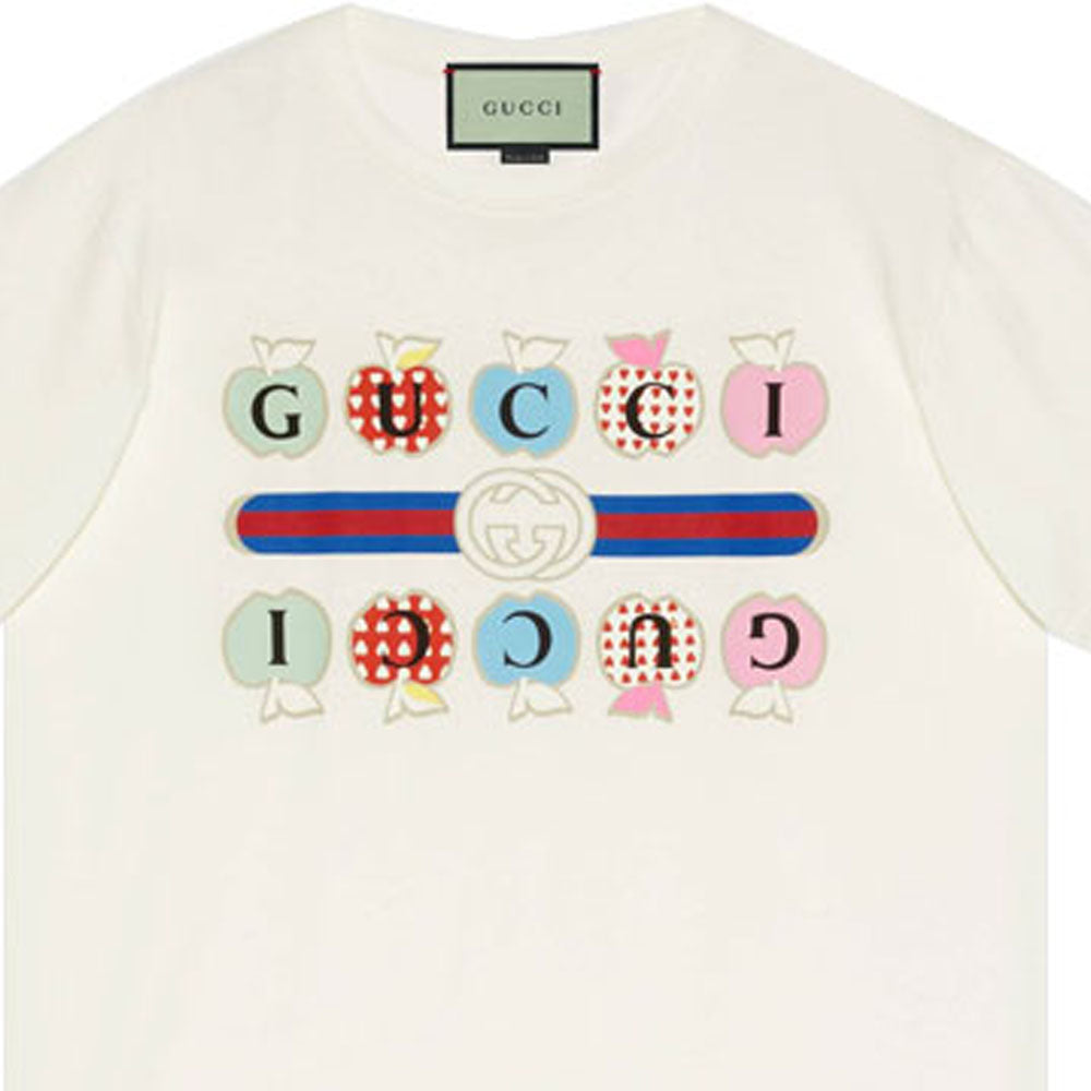 GUCCI Kaos Logo Seri Huruf, Unisex, COD '"    '"  G-32