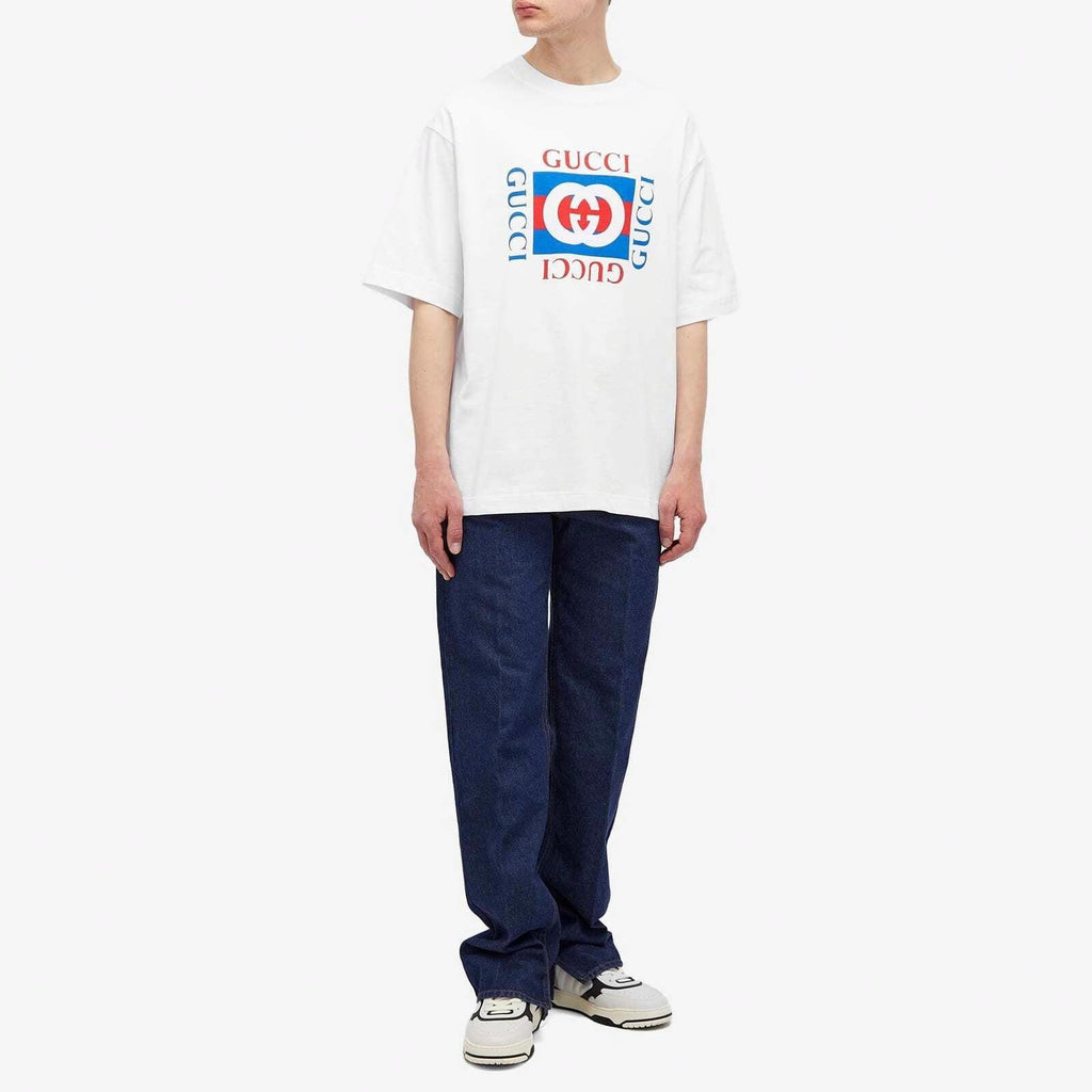 GUCCI Kaos Logo Seri Huruf, Unisex, COD '"    '"  G-26