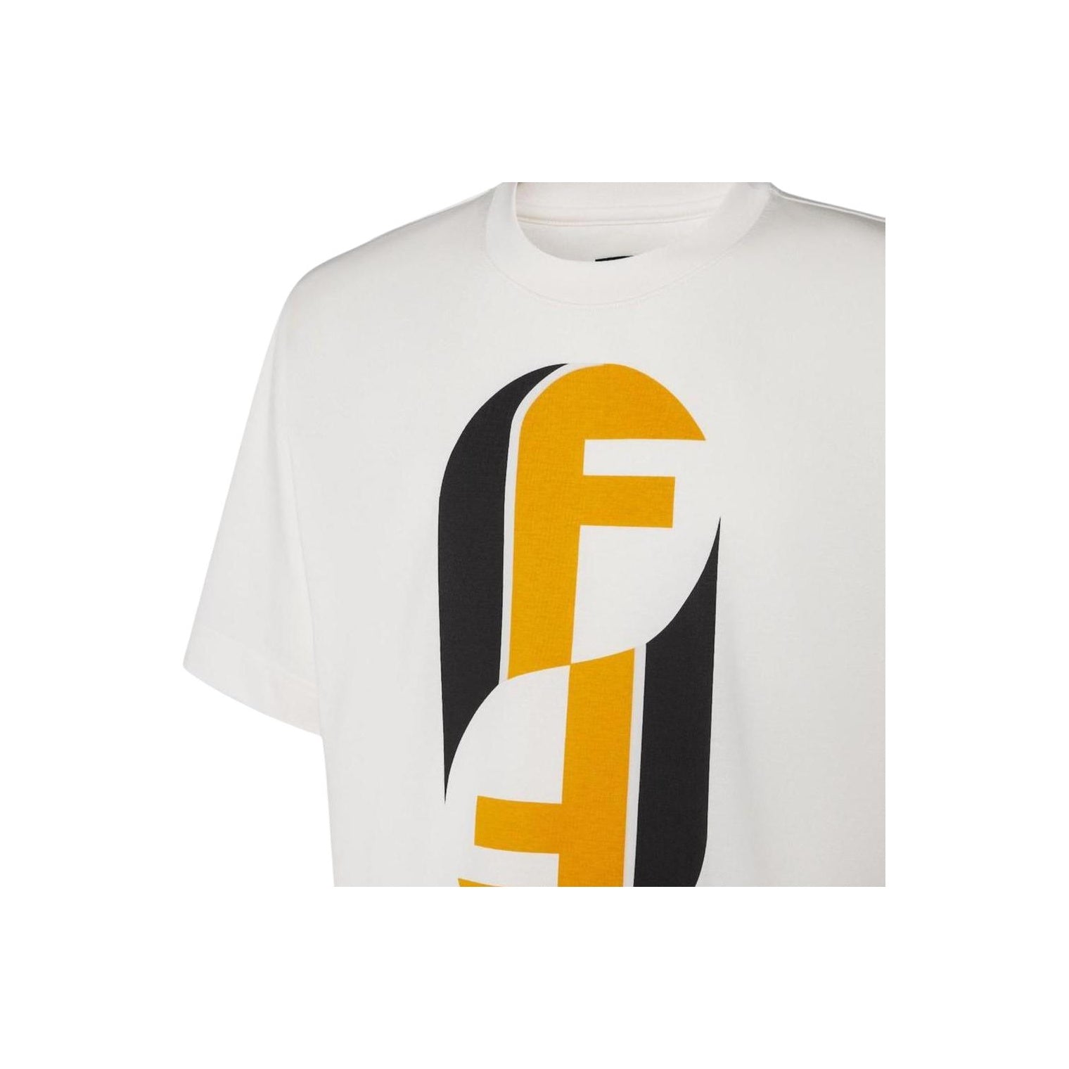 Kaos Pendek FENDI dengan Motif Gambar/Cetak, Cocok untuk Pria dan WanitaF-37