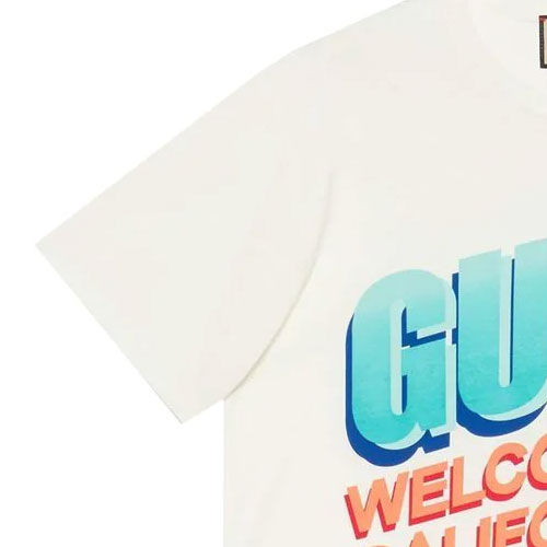 GUCCI Kaos Logo Seri Huruf, Unisex, COD '"    '"  G-39