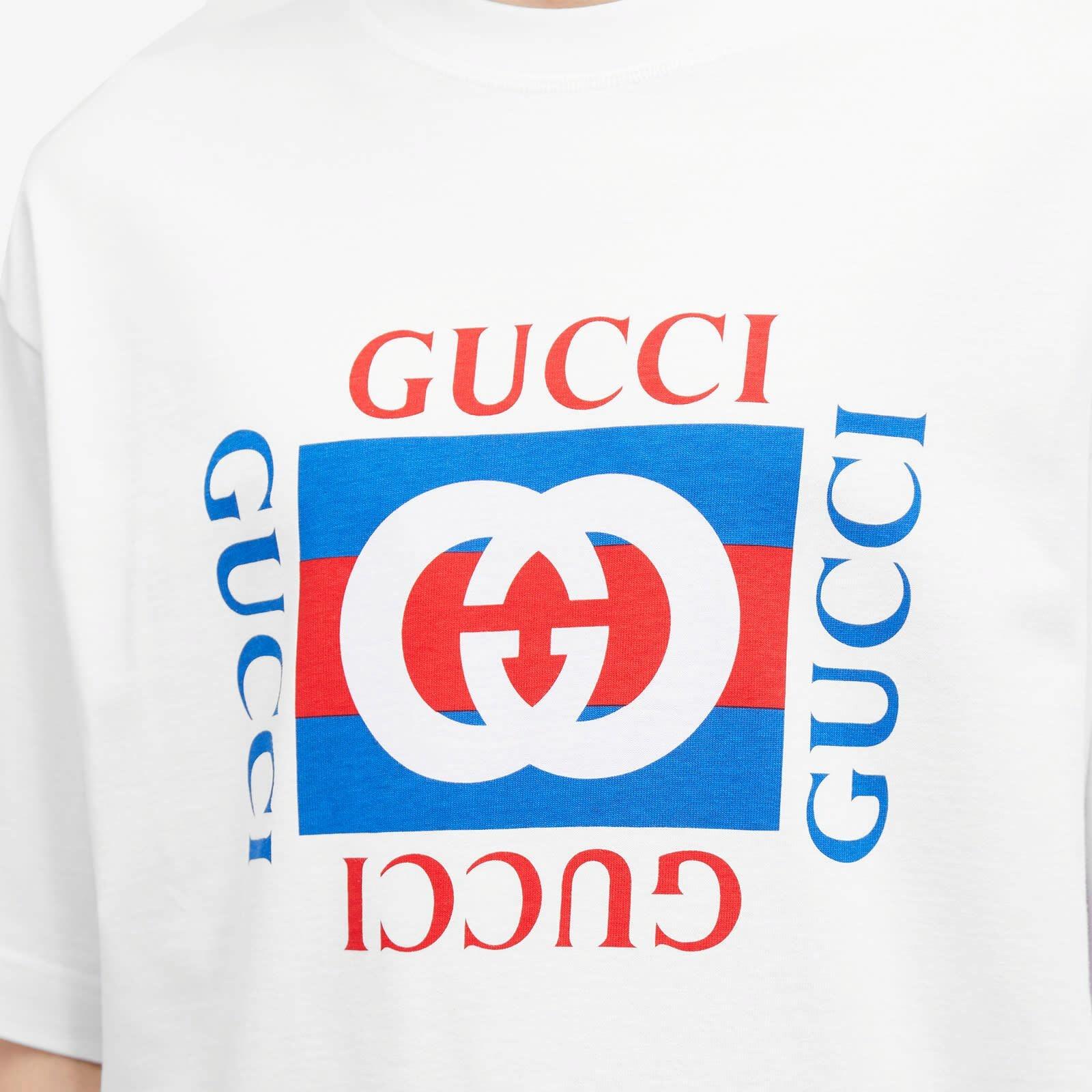 GUCCI Kaos Logo Seri Huruf, Unisex, COD '"    '"  G-26