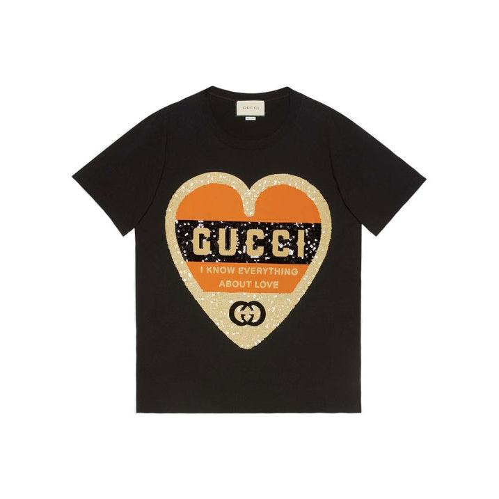 GUCCI Kaos Logo Seri Huruf, Unisex, COD '"    '"  G-27