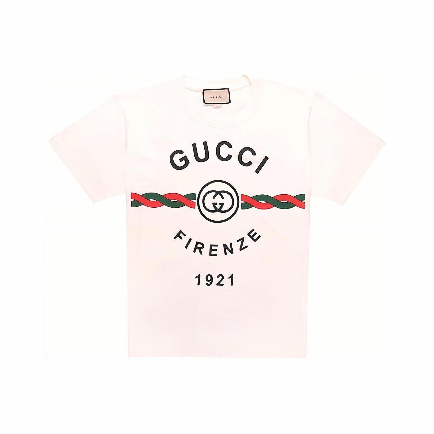 GUCCI Kaos Logo Seri Huruf, Unisex, COD '"    '"  G-33