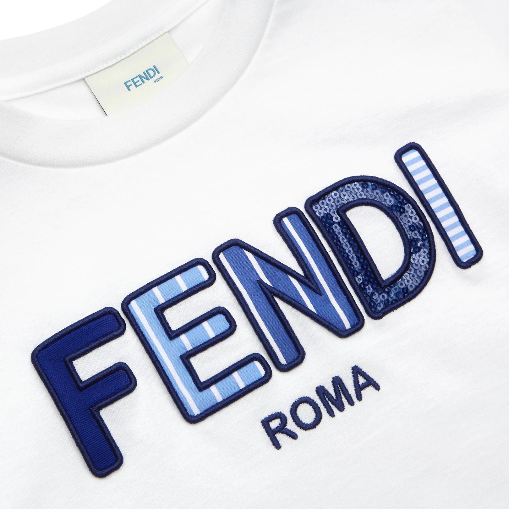 Kaos Pendek FENDI dengan Motif Gambar/Cetak, Cocok untuk Pria dan WanitaF-14