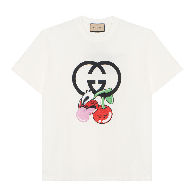 GUCCI Kaos Logo Seri Huruf, Unisex, COD '"    '"  G-58