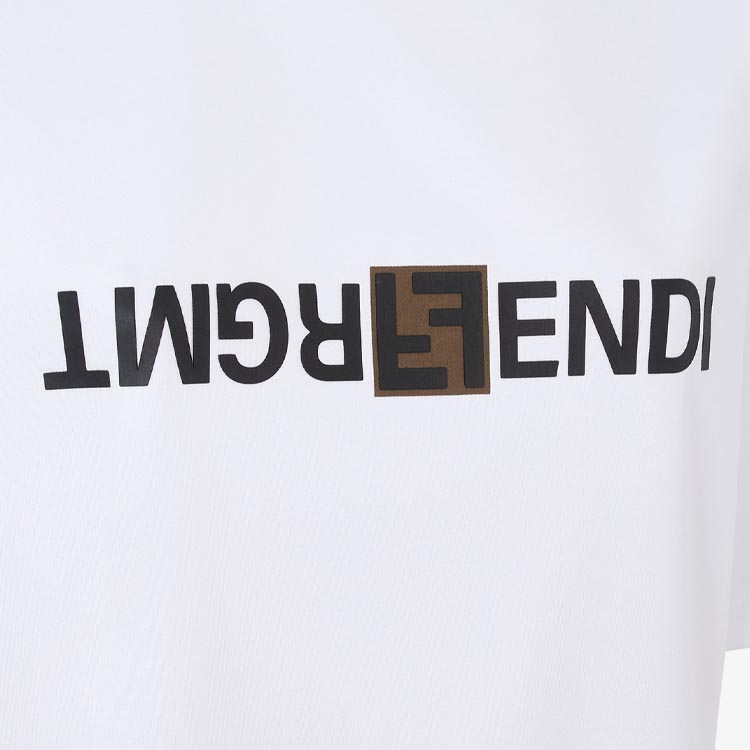 Kaos Pendek FENDI dengan Motif Gambar/Cetak, Cocok untuk Pria dan WanitaF-16