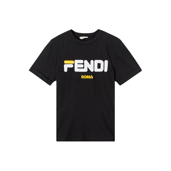 Kaos Pendek FENDI dengan Motif Gambar/Cetak, Cocok untuk Pria dan WanitaF-10