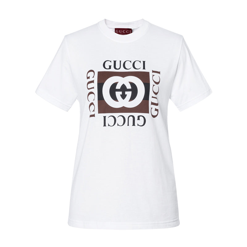 GUCCI Kaos Logo Seri Huruf, Unisex, COD '"    '"  G-34