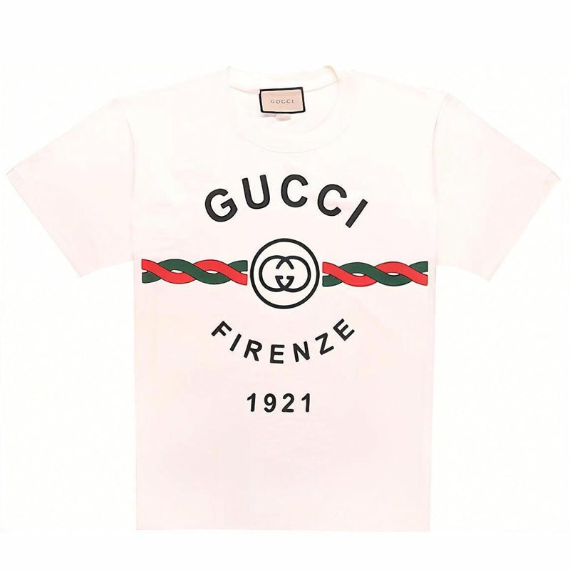 GUCCI Kaos Logo Seri Huruf, Unisex, COD '"    '"  G-33
