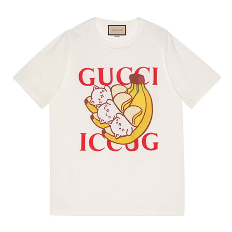 GUCCI Kaos Logo Seri Huruf, Unisex, COD '"    '"  G-63
