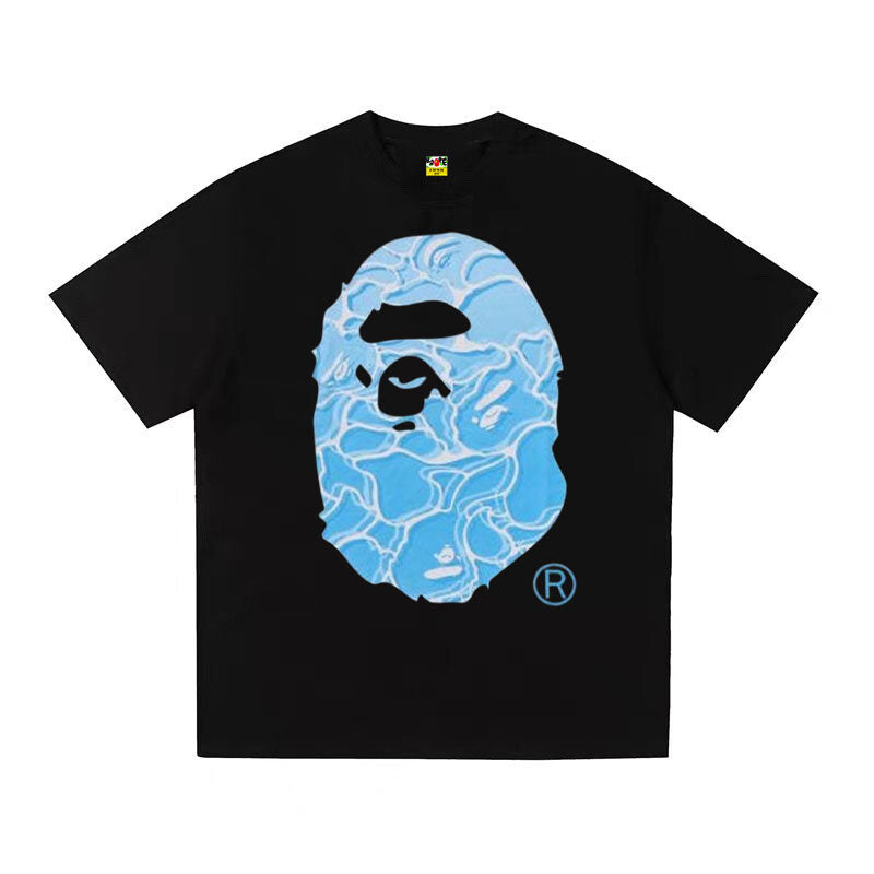 A BATHING APE Kaos Logo Seri Huruf, Unisex '"COD '"  AP-215