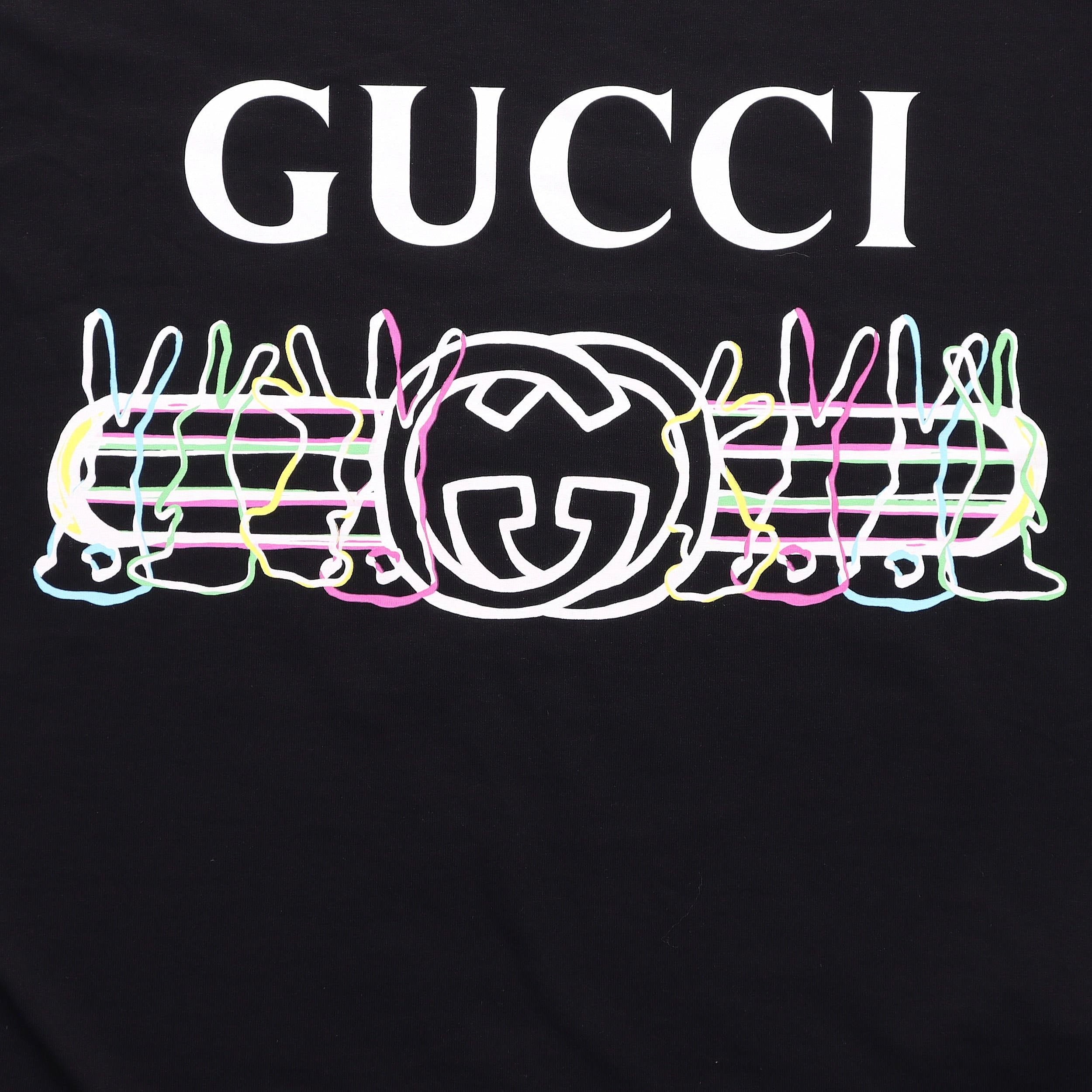 GUCCI Kaos Logo Seri Huruf, Unisex, COD '"    '"  G-43