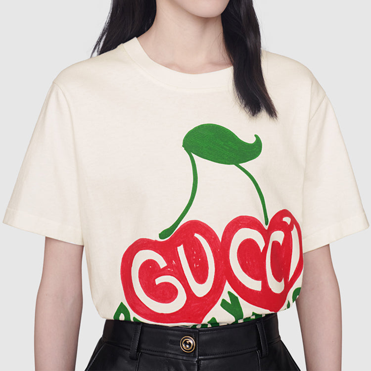 GUCCI Kaos Logo Seri Huruf, Unisex, COD '"    '"  G-54