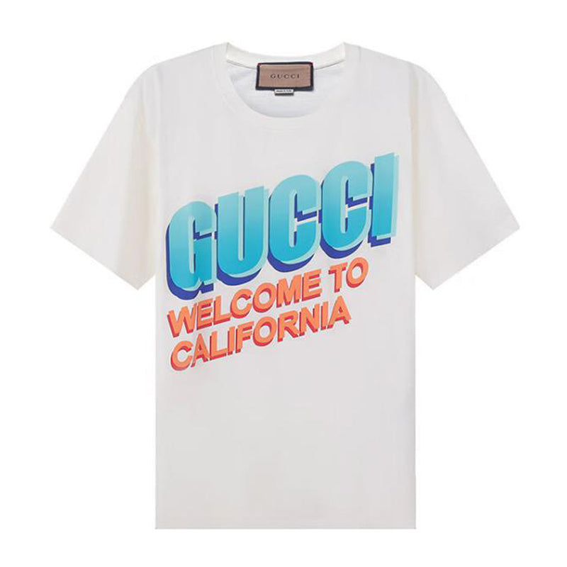 GUCCI Kaos Logo Seri Huruf, Unisex, COD '"    '"  G-39