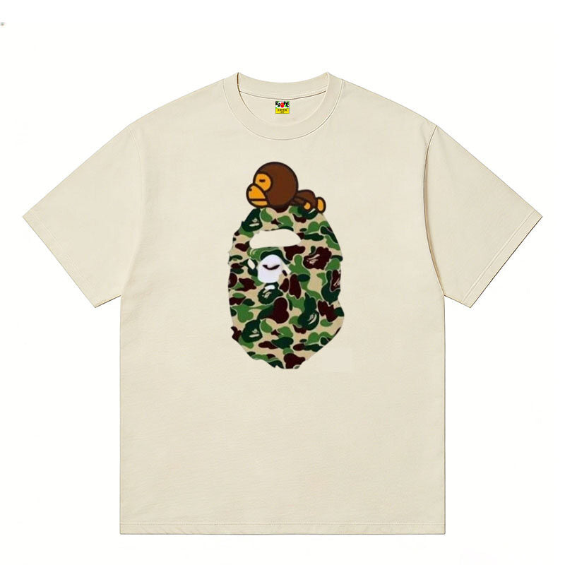 A BATHING APE Kaos Logo Seri Huruf, Unisex '"COD '"  AP-206