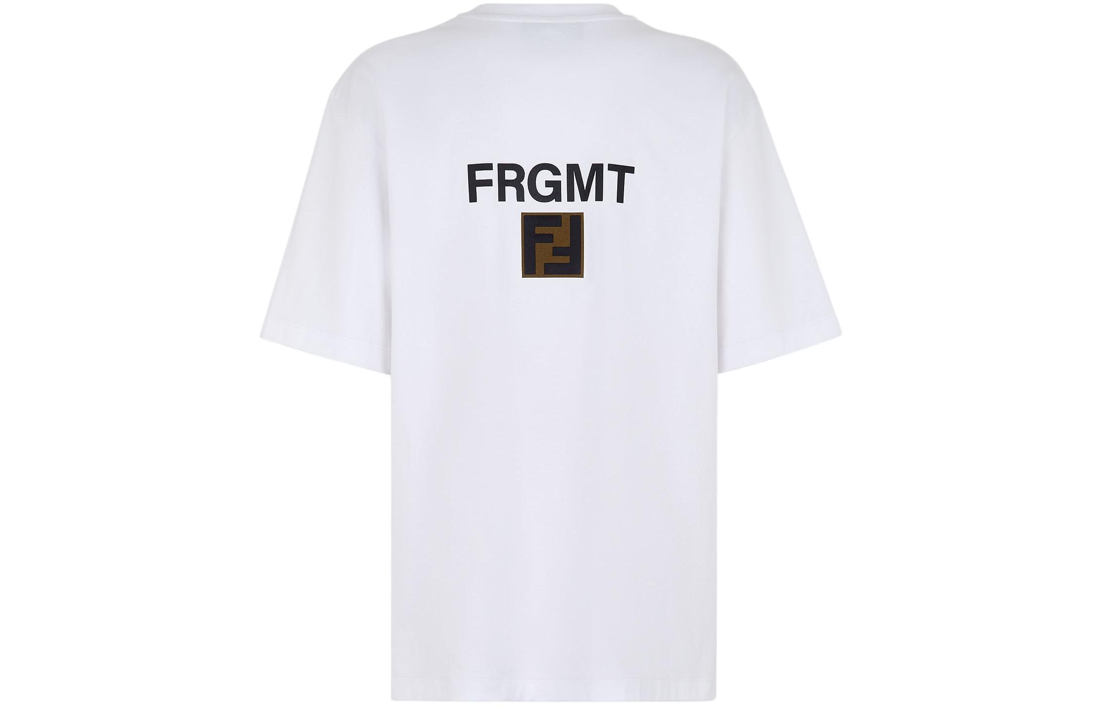 Kaos Pendek FENDI dengan Motif Gambar/Cetak, Cocok untuk Pria dan WanitaF-16